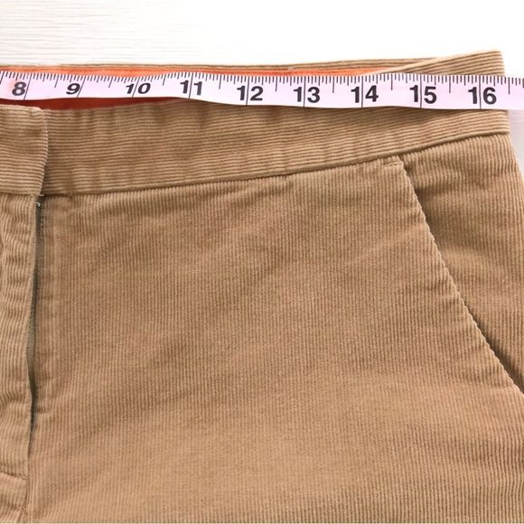 Tory Burch Corduroy Trouser with Altered Bootcut Hem in Tan Size 8 (28” Inseam) - Picture 8 of 11
